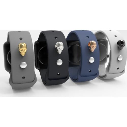 Callancity-Watch Band Decorative High Quality Straps Accessory For Apple Watch-Hollow Skull Shape Stud