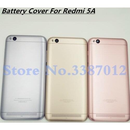 New Battery Door Back Cover Housing Case For Xiaomi Redmi 5A With Power Volume Buttons+Camera Lenses