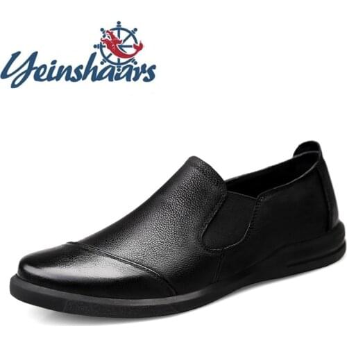 Formal Men Shoes Leather Loafers Men Business Lightweight Comfortable Shoes High Quality Fashion Formal Shoes Genuine Leather