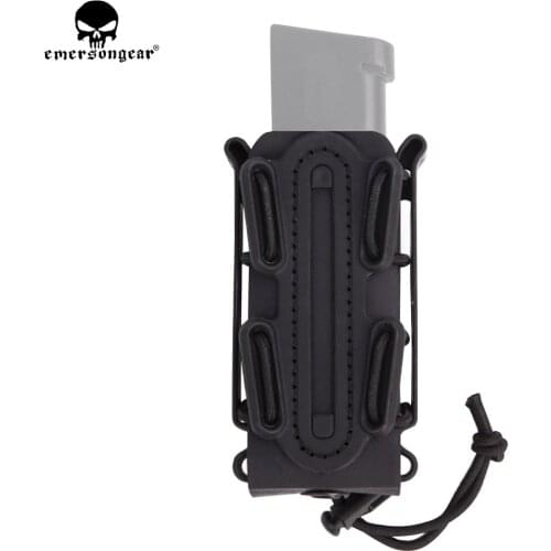 EMERSONGEAR 9mm Soft Shell Mag Pouch Military Magazine Pouch Plastic Holster Fastmag Pistol Mag Pouch emerson Molle Pouch EM6405