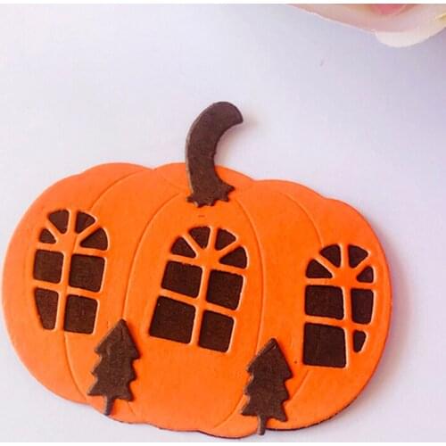 Halloween Craft metal cutting dies cut die mold pumpkin house Scrapbook paper craft knife mould blade punch stencils die
