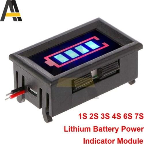 1S 2S 3S 4S 6S 7S Lithium Battery Capacity Indicator Meter Tester Display Li-ion 3.7V 8.4V 12.6V 16.8V 29.4V Power Level