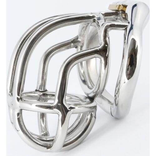 Stainless Steel MaSmall Chastity Cage Erotic Device Penis Sleeve Cock Ring Restraint Penis Ring Adult Sex Toys for Men