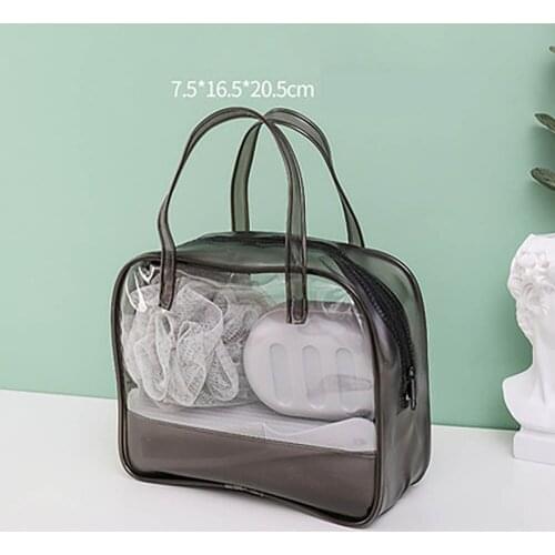 Beaute Make-up Organizer For Bags Case Transparent PVC Zipper Bag Gift Large Plastic Transparent Cosmetic Bags Purse Organizer