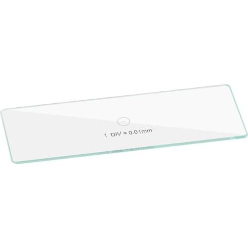 0.01 Mm Stage Micrometer Glass Slide Reticle Measuring Calibration Ruler DIV=0.01mm For Biological Microscope Total 1mm
