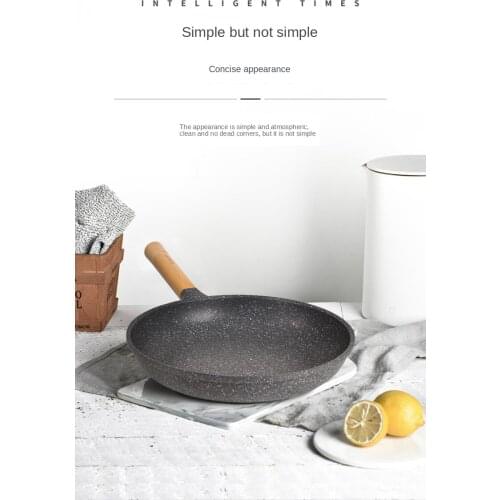 Maifanshi frying pan non stick pan new Chinese style pan frying boiler stove dual purpose frying pan wholesale