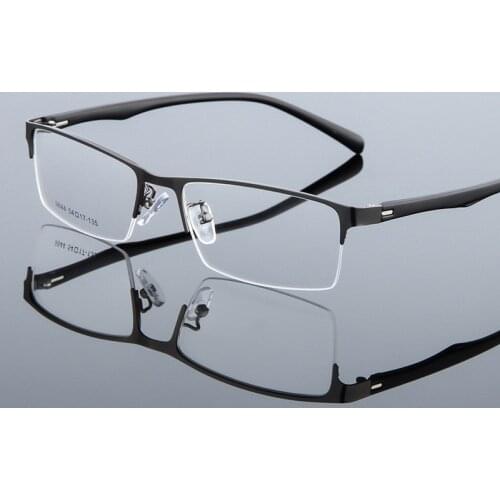 Optical Metal Glasses Frame Men Retro Clear Myopia Prescription Eyewear Square Designer Eyeglasses Frame Unique Hinge