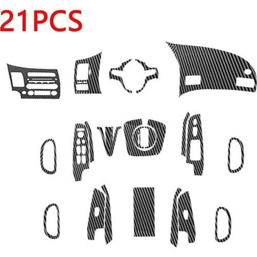 Wrap Trim Car Interior Decals 1 Set Accessories For Honda Civic 2006-2011 Glossy Interior Parts