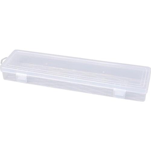 New 14 Inch Long Strip Transparent Portable Jewelry Tool Box Container Ring Electronic Parts Screw Beads Component Storage Box