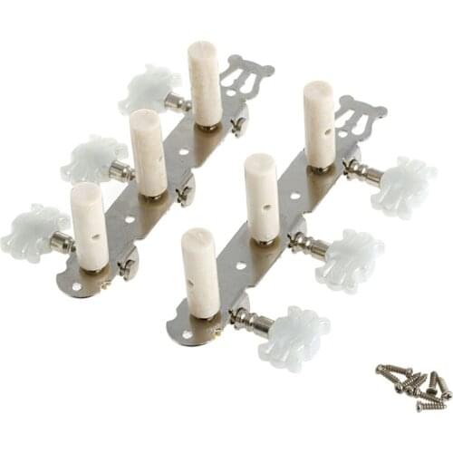 One pair Guitar Tuning Pegs Machine Tuners White Machine Head for Classic Guitar