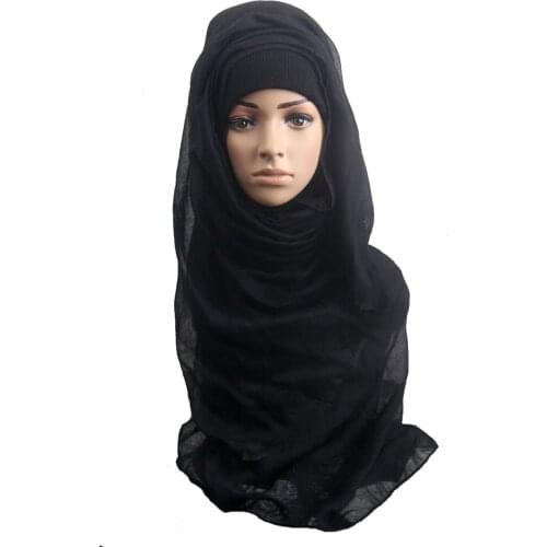 120pcs/lot solid plain hijab color Muslim scarf shawl pashmina