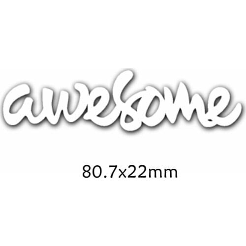 Awesome Enhlish Words Metal Cutting Dies DIY Scrapbooking Embossing Paper Cards Making Crafts Supplies New 2019 Diecut