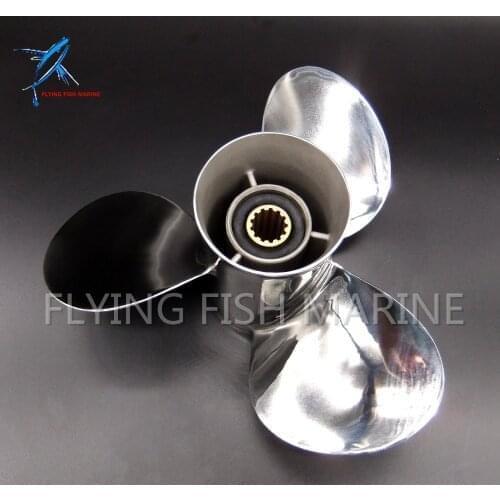 11 1/8x13-G Stainless steel propeller for Yamaha 40hp 50hp Outboard Motor 11 1/8 x 13 -G