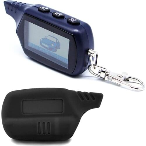 LCD remote controller for Starline B9 Wholesale 2 way car alarm LCD remote engine starter key fob alarm Anti-theft System