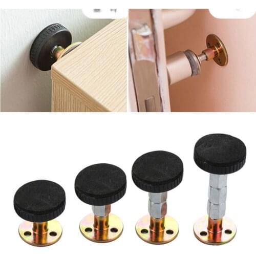 2Pcs Bed Stabilizer Adjustable Furniture Fixed bracket wall Bed stabilizer Self-adhesive Door Stopper anti-shake Hardware