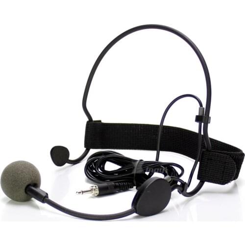 3.5mm Jack Male External Screw Lock Headset Microphone Dynamic Mic Capsule For WH20TQG Wireless Bodypack Transmitter Mixer Audio