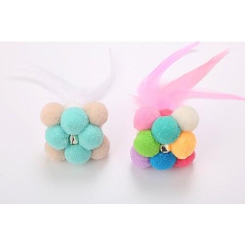 2020 Funny Cat Toy Interactive Pet Cat Feature Cat Toys Catnip Scratcher Playing Ball Toys Bell for Cats Pet Products