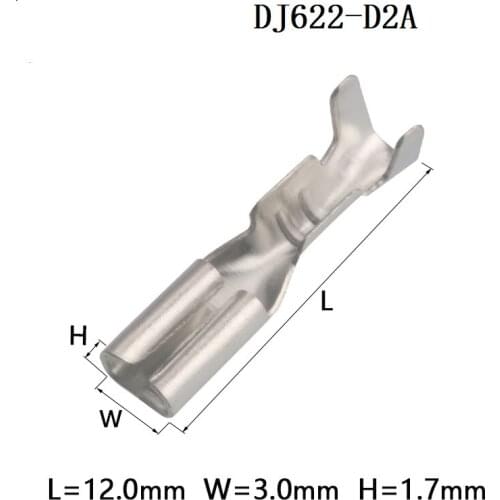 2000 cs 2.0 Plug Insert Spring Connector 2.0mm Connection Terminal Cold Pressing Terminal DJ622-D2A