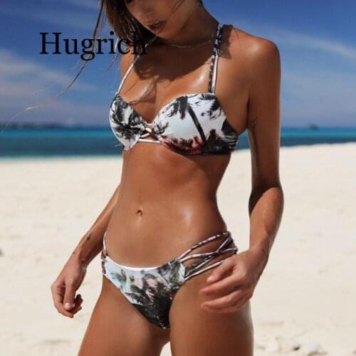 2020 Push-up Padded Bra Swimsuit Women Intimates Bra Set Underwear Bikini Beach wear Bathing Sexy Women Floral Set Swimwear Gift