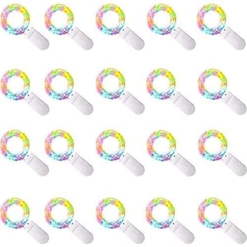 30pcs CR2032 String Light 20pcs 2m 20Led Micro Light On Silver Copper Wire for DIY Wedding Centerpiece 10pcs Fairy String Light