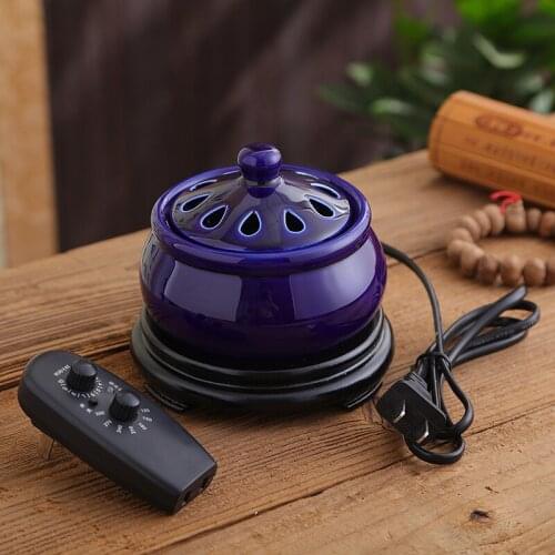 Aromatherapy Electric Incense Burner Ceramic Sandalwood Chinese Sandalwood Incense Burner Indoor Incensario Home Decor DG50XX