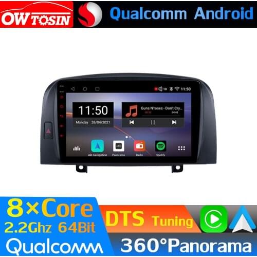 Qualcomm 8Core Android Car Multimedia For Hyundai Sonata NF 2004-2008 GPS DTS HIFI 4G 360 Panoramic Head Unit Radio CarPlay DSP