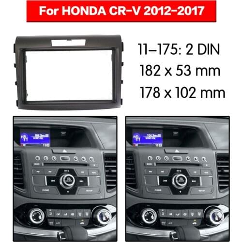 Car radio Frame Panel Auto Radio Stereo Fascia For HONDA CRV 2012-2017 Dash Plate Facia Panel Mount Trim Kits Frame Adapter