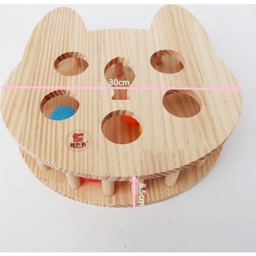Wooden Box with bells Bird Parrot Foraging Educational Toys Feeding Vessel Large Gray Parrot Toy BT024