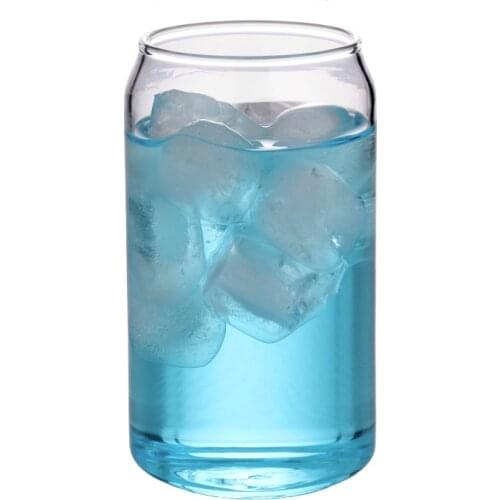 Eco friendly mug Novelty Tableware drinks Custom 550ml beer can shape cola glass cup