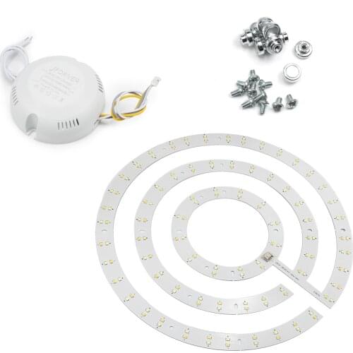 Othmro 1Pcs 5730 SMD LED Panel Circle Aluminum Lamp Board Ceiling Light 36W 220V D/316mm Pure White 6500K Warm White 3000K