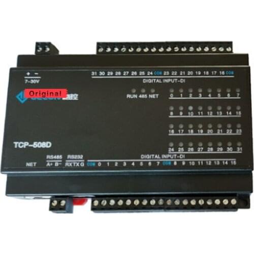32DI Industrial Acquisition Control Module Ethernet RS485 RS232 Modbus RTU&TCP UDP Protocol IO Unit