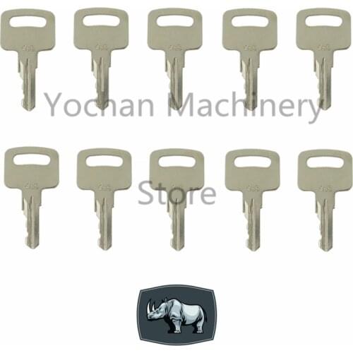NiftyLift 455 Set of 10 Keys For Genie SkyJack Kubota Whisper Ronis Terex Vermeer Snorkel Upright Industrial Models