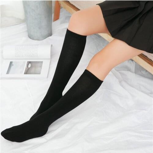 New Solid Color Womens Socks and Knee Socks In Autumn and Winter Socks Women Woman Socks White Socks