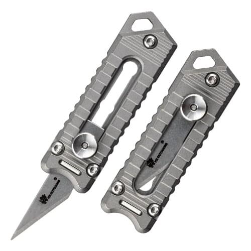 Mini Titanium Knife Portable Portable Field Survival Equipment Multi-tool Tool Utility Keychain Knife