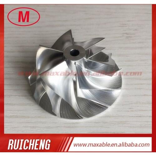 TD04H 15G 43.38/55.69mm 6+6 blades 49189-40300 Turbo Billet/aluminun 2024/milling compressor wheel for 49189-00501 1401-404-415