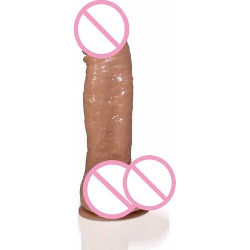 Adult products liquid silicone double hardness simulation penis dildo male and female masturbation device sex toy