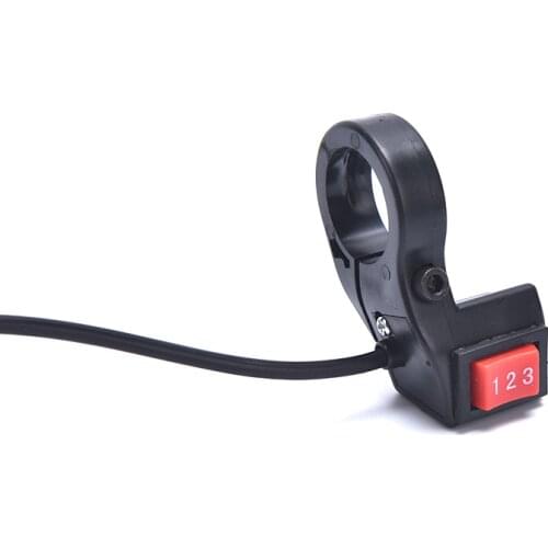 Three Speed Switch Electric Bicycle Accessories 3 Gears Switch Button E-bike Motor Scooter Handlebar Mounted Universal Button