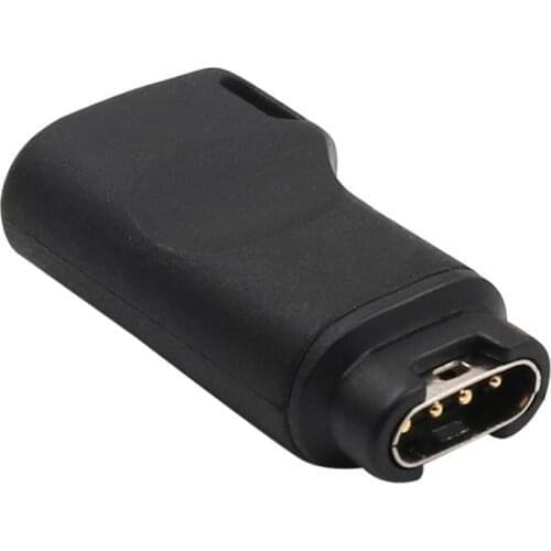 USB C to 4pin Charging Adapter for Garmin Fenix 5/5S/5X/6 forForerunner 45/45S/245/245M5Smart Watch T84D TypeC Charge Converter