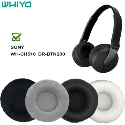 Whiyo 1 Pair of Replacement Earpads for Sony WH-CH510 DR-BTN200 Headphones Headset Sleeve Ear Pad Cushion Cover Cups