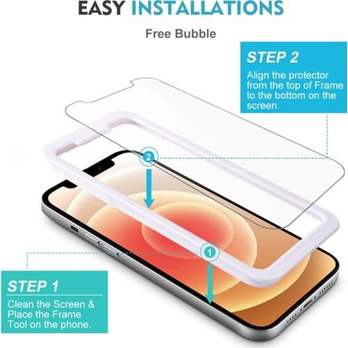 3pcs HD Protective Tempered Glass Film for iPhone 13 Mini Pro Max Anti Scratch Screen Protector Protective Film