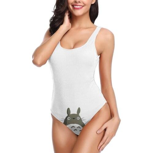Women 2021 sexy Bikinis Totoros Lovely Cat Women Swimsuit One Piece Swimwear Anime Manga Chibi bathing suit SwimSuit For Women