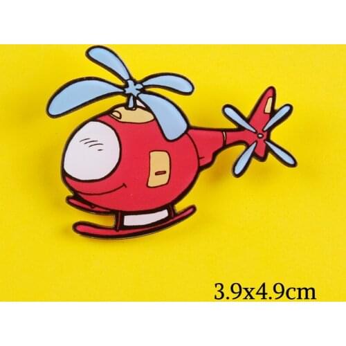 1PCS Helicopter Icon Badge Acrylic Pin My Love Aircraft Brooch Cool Cartoon Pin For Decoration On Backpack Clothes Scarf