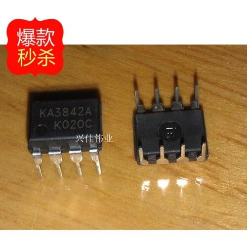10PCS [ Original authentic] new UC3842 KA3842A DIP8 Switching Power Supply Controller