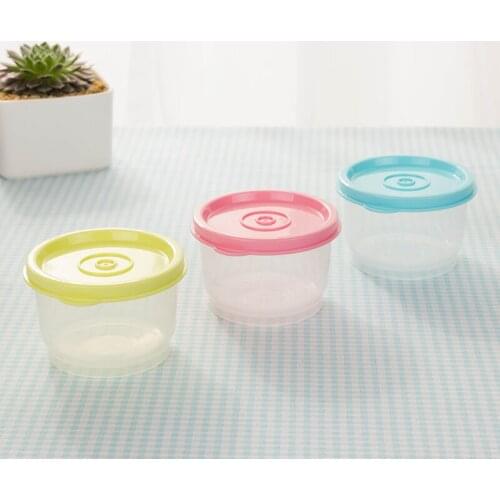10pcs High quality round small yogurt cup household seal food box 160ml ice cream pudding jelly dessert packaging cups with lids