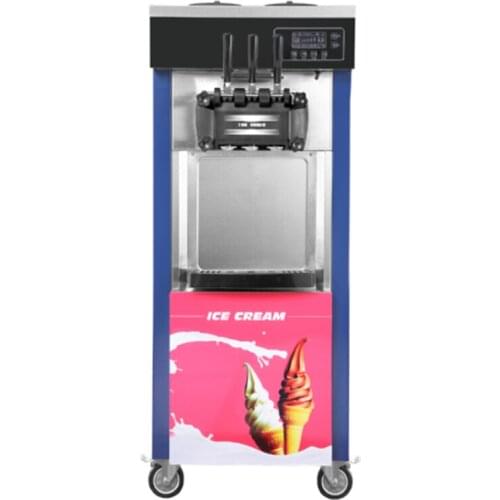 20L floor standing 3 flavors soft service ice cream mixer machine with CE certification