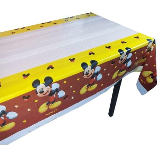 For 6 Kids Red Mickey Mouse Party Supplies Decorations Birthday Party Favors Boys Tablecloth Balloons Caketopper