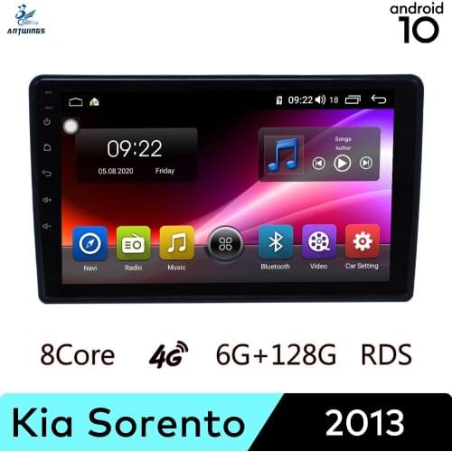 ANTWINS Android 10 Car Radio Stereo Multimedia Player with Touch Screen Bluetooth Apple Play for Kia Sorento 2013