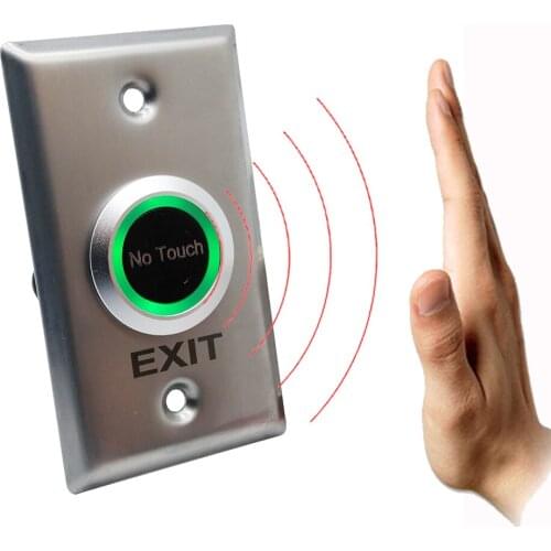 Touchless Door Access Control Release Switch IR Contactless No Touch Infrared Exit Button