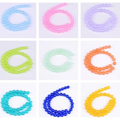 A+++ Natural Green Agates Crystal Round Loose Gem Beads 15" Strand 4 -14MM Pick Size For Jewelry DIY Making