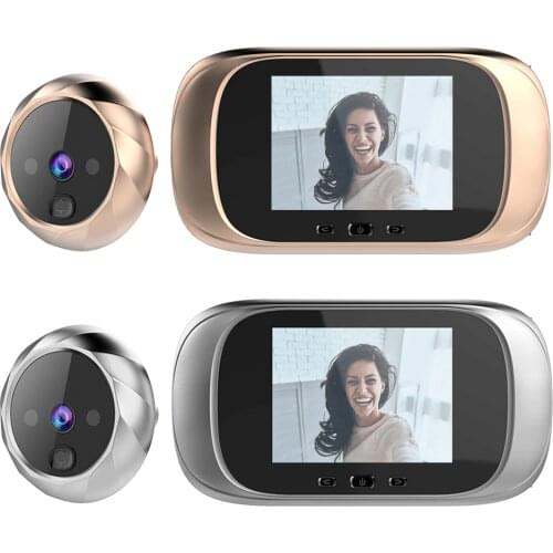 Dd1 2.8-inch Tft Lcd Digital Doorbell 0.3mp Infrared Night Vision Electronic Door Peephole Camera View Doorbell